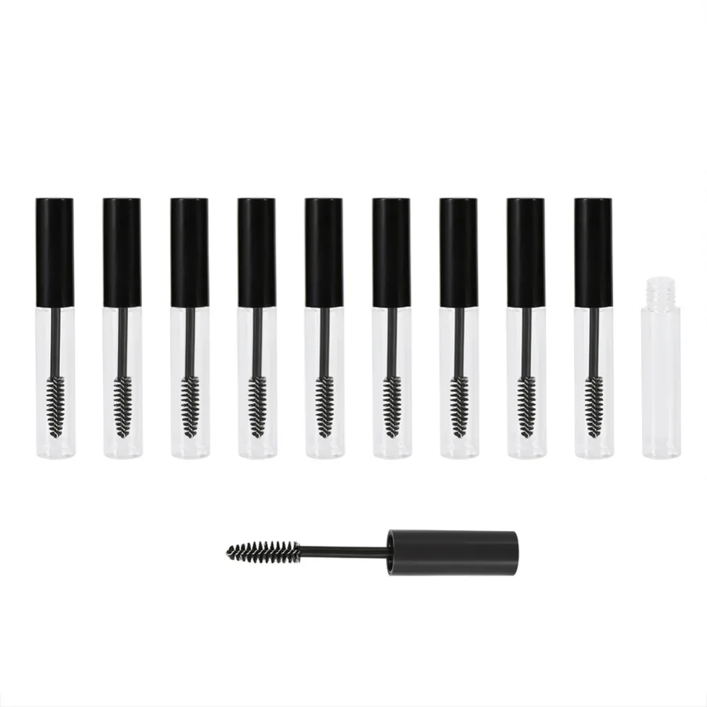 10Pcs 10ml Empty Bottles Cosmetic Containers Plastic Bottle Mascara Tube Refillable Box Eyelash Growth Makeup