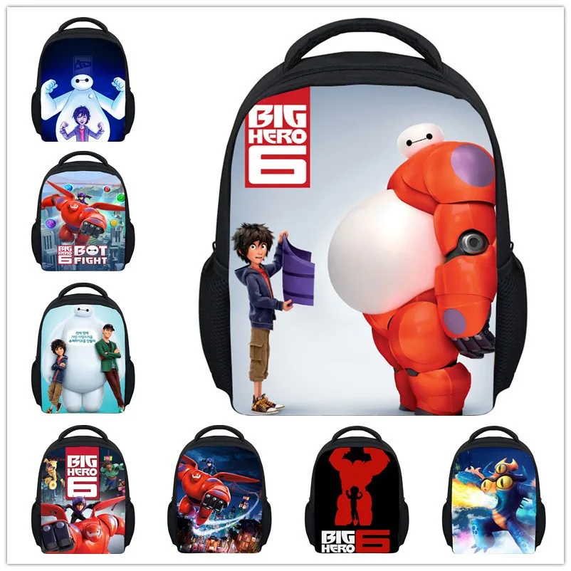 

Mini 3D Cartoon Big Hero 6 School Backpacks Cute Printed Children Bagpack For Boys And Grils School Bag Kids Mochila Infantil