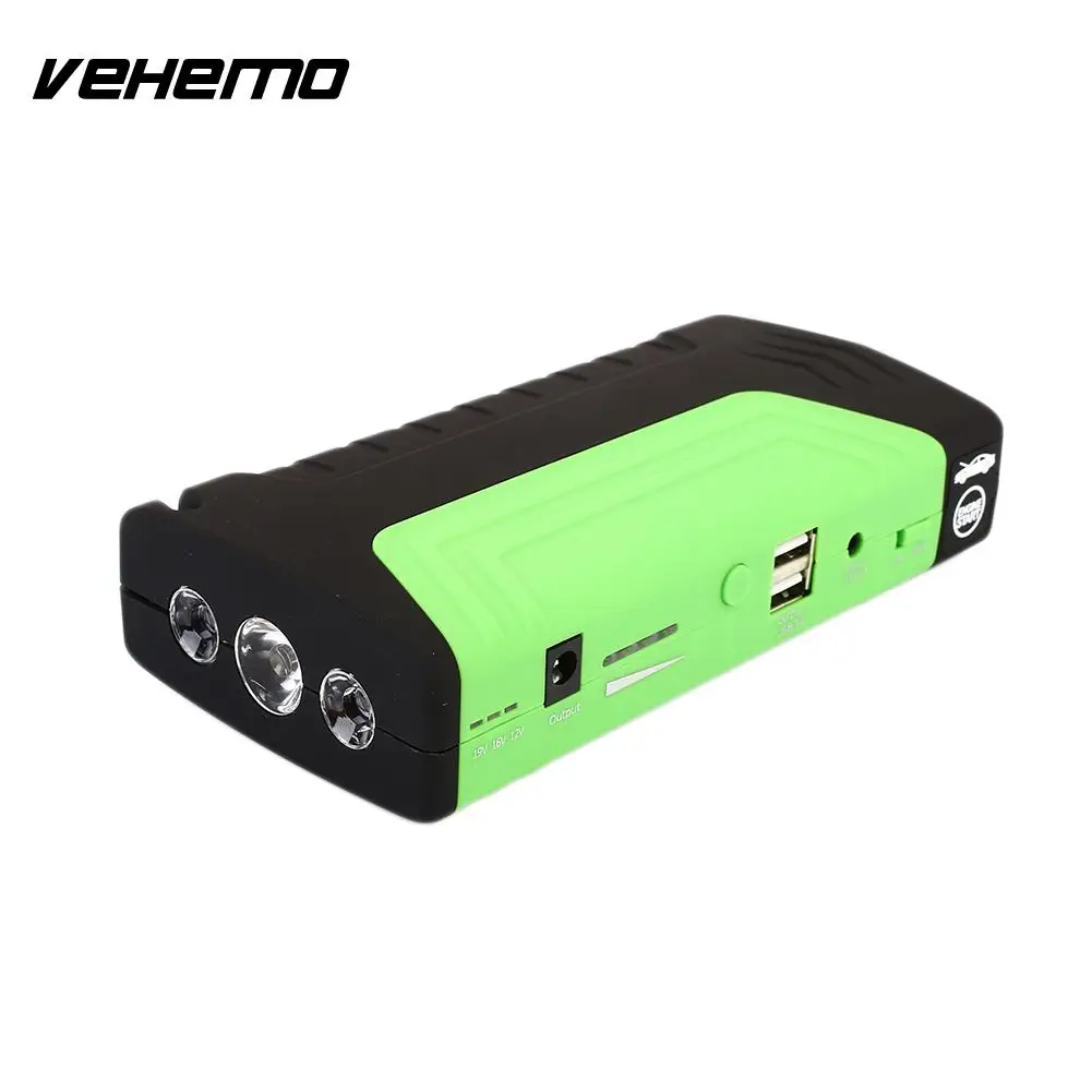 Vehemo DIY Dual USB power Kit Зарядное устройство усилитель автомобильный скачок стартовый комплект премиум скачок стартовый комплект power Bank автомобильный без аккумулятора - Цвет: green