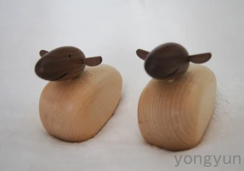 

Keflavik series wood carving decoration gift sheep wood doll