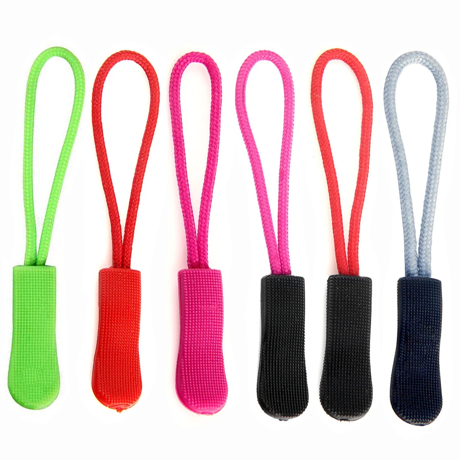 30pcs Hot Sale PVC Zipper Slider Suitcase Zipper Slip Rope Puller
