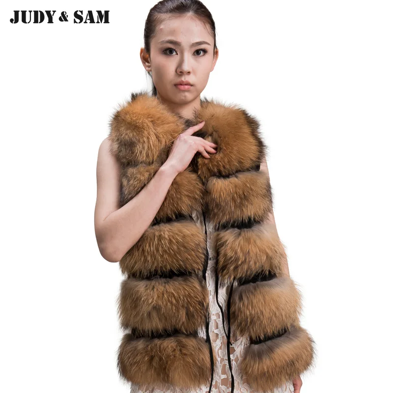 Buy 2017 Top Selling Real Raccoon Fur Gilet 3/5 Blocks