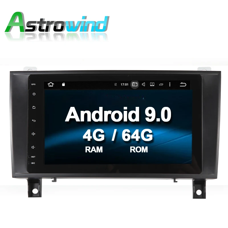 Perfect 64G ROM Android 9.0 Car DVD GPS Navigation System Radio Media Stereo Auto for Mercedes-Benz SLK171 SLK200 SLK280 SLK 350 SLK55 0