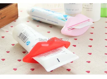 

2 PCS Creative Lip Toothpaste squeeze multi-purpose extrusion device Toothpaste gels cream lotion squeezer