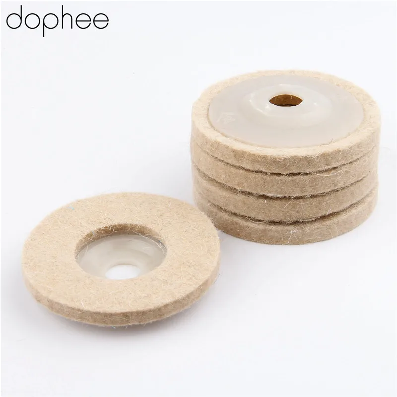 Dopee Dremel аксессуары 80 мм Полировочный коврик из шерсти Войлок Полировочный круг шлифовальный диск Полировочный диск для металла мраморная Керамика 1 шт