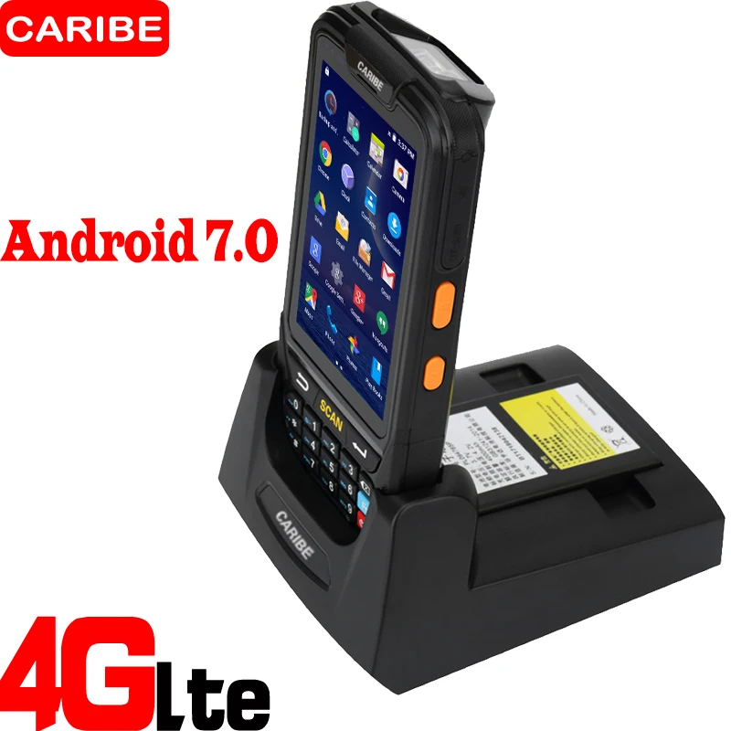 Caribe PL-40L Portable Android անլար տվյալների տերմինալի բարձրորակ 2d qr կոդ շտրիխ կոդ սկաներ