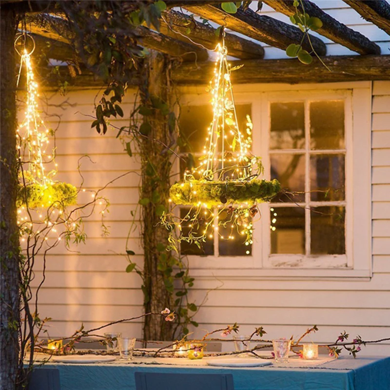 10 м Солнечный светодиодный гирлянда, открытый светодиодный светильник, гирлянда для сада, ландшафтный дизайн, водонепроницаемый светодиодный, рождественская елка, Декоративная гирлянда