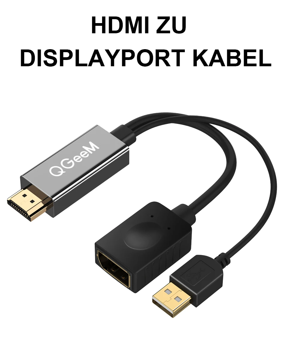 HDMI к DisplayPort адаптер 4K HDMI К DP кабель HDTV адаптер конвертер мужчин и женщин поддержка 1080P для HDTV проектор дисплеи