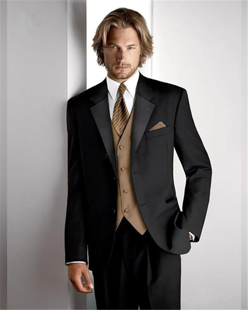 2019 на заказ, хит продаж, мужской свадебный костюм жениха на двух пуговицах, смокинг для мужчин, maillot homme (пиджак + брюки + жилет + галстук)
