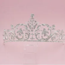 Free Shipping Crystal Crown Bridal Hair Accessory Wedding Rhinestone Tiara Crown Frontlet Bridesmaid Jewelry 3pcs/lot MYQC015