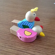 Новое поступление, детские музыкальные инструменты, Мультяшные птицы, свистящие деревянные музыкальные инструменты, игрушки LL43