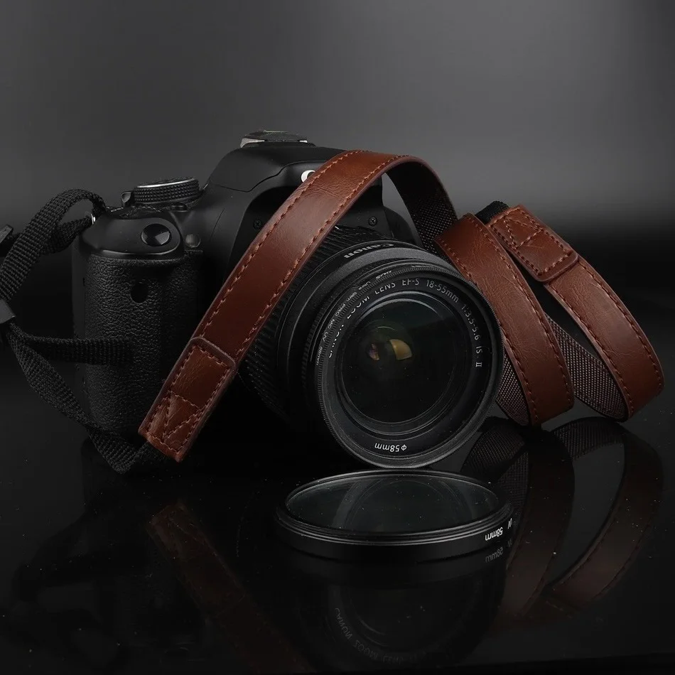 

PU Leather Camera Strap Shoulder Neck Vintage Strap Belt For Samsung NX3300 NX3000 NX2000 NX1100 NX1000 NX500 NX300 NX100 NX20