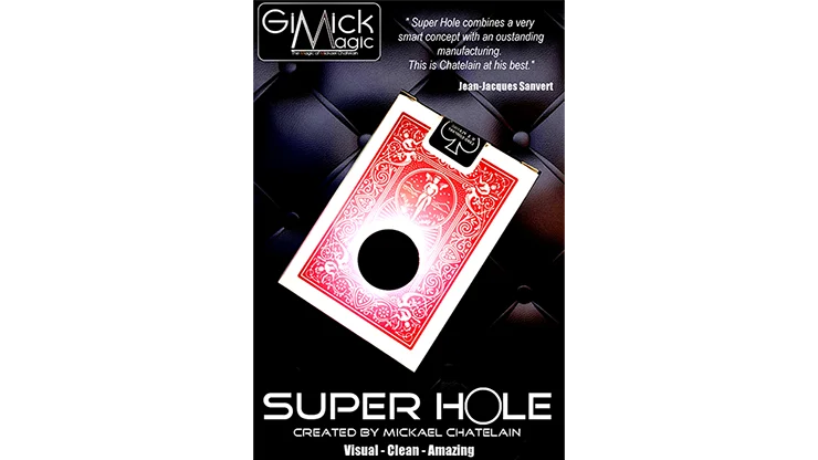 

SUPER HOLE by Mickael Chatelain / close-up street card magic tricks wholesale free shipping