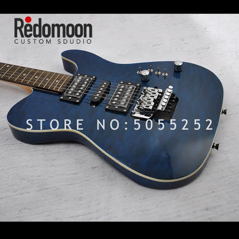 

Factory custom 6 strings Tom guitar rosewood fingerboard electric guitar quilted top custom color musical instrument shop