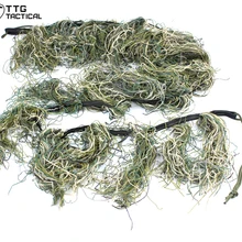 TTGTACTICAL Ghillie винтовка обертывание камуфляж снайперская винтовка обертывание для охоты страйкбол лесной/Пустынный