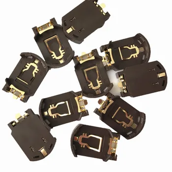 

Gold plating 3V battery holder surface mount battery cell for CR2032 coin button battery 3V lithium battery shell ,500pcs/lot
