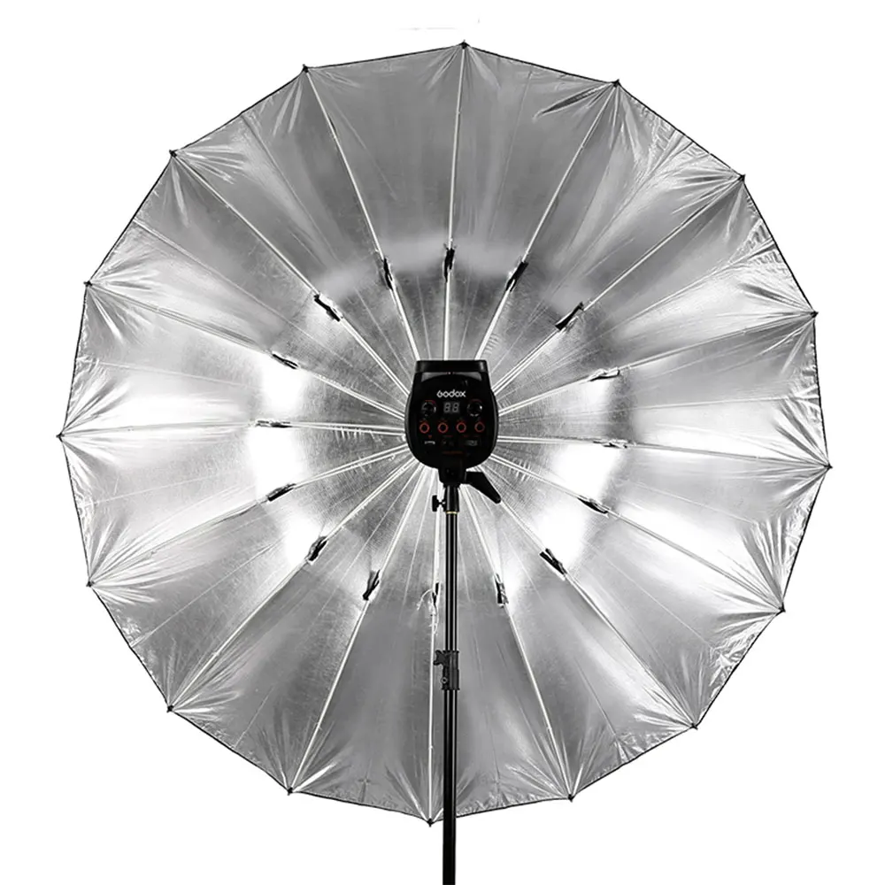 Godox 60 inch 150cm Silver Black Reflective Umbrella Studio Lighting Light Umbrella with Large Diffuser Cover