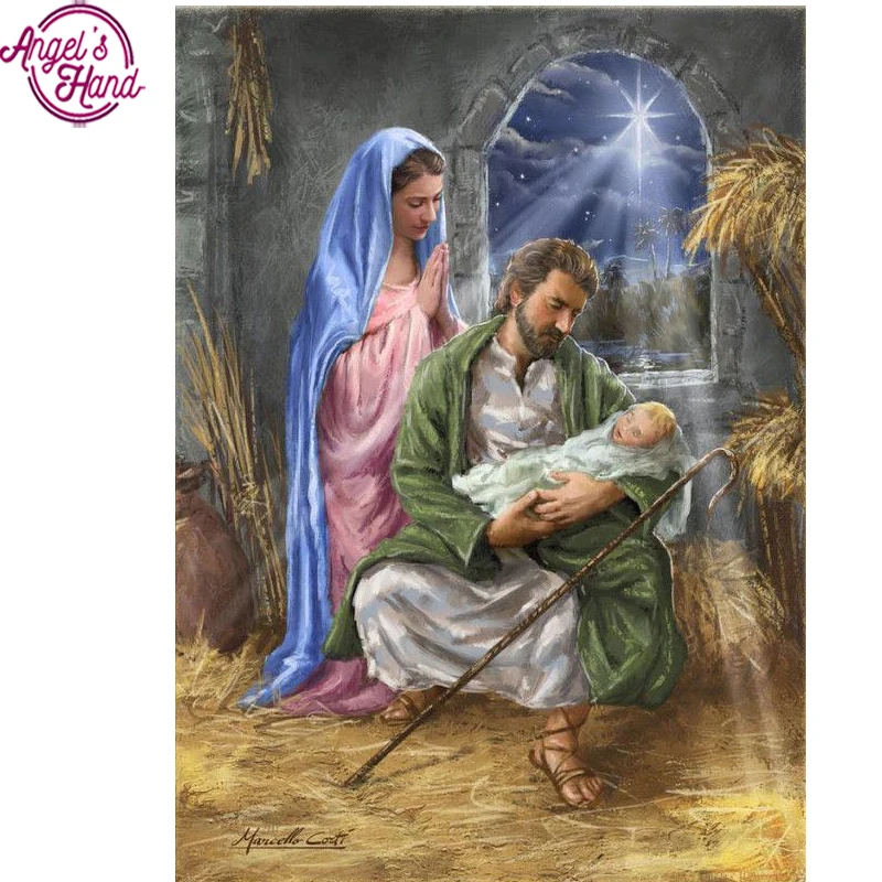 

,Diamond Embroidery,Religion,5D,DIY,Diamond Painting,Jesus,Virgin Madonna,Child,Needlework,Cross Stitch,Square Rhinestone