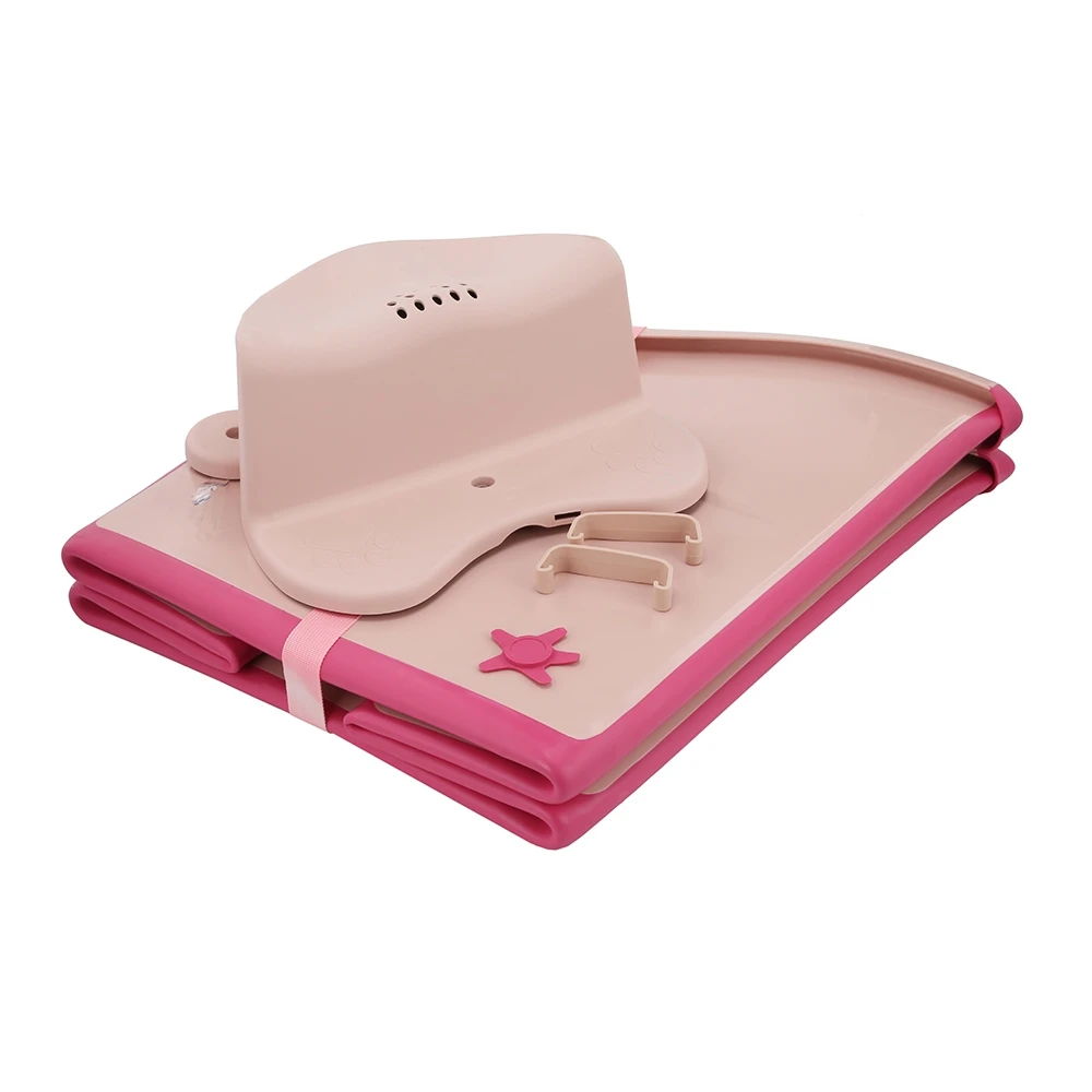 New Kids Large Folding Baby Bathtub Thickened Vertical Bath Bucket Baby Tubs Bath Wash Cup Shampoo Cup Splashing Cup for Washing