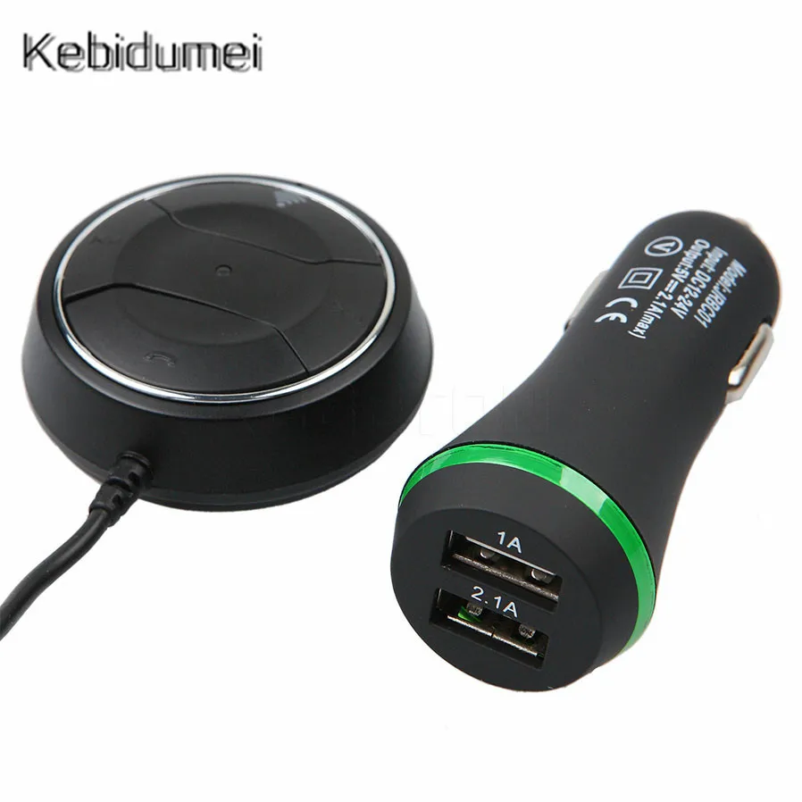 Bluetooth 4,0 приемник Handsfree комплекты с NFC Функция+ 3,5 мм AUX приемника Dual USB 2.1A музыка Автомагнитола Зарядное устройство