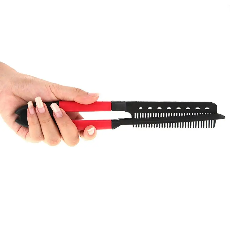 Расческа для выпрямления волос с V образным выпрямлением M31X17|straightening brush|v