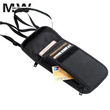 

MISSKY Neck Hanging Travel Passport Cover Wallet ID Holder Storage Clutch Money Bag Travel Multifunction Credit Card Pack SAN0