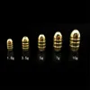 5Pcs/lot Bullet Shape Stainless Brass Sinker 1.8g/3.5g/5g/7g/10g Weight For Fishing Hook Texas Rig Fishing  Accessories Tools ► Photo 1/6