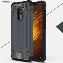 For Xiaomi Pocophone F1 Case Pocophone F1 Cover Armor Slim Hard Tough Cover Silicone Phone Case For Xiaomi Poco F1 Global Cover(China)