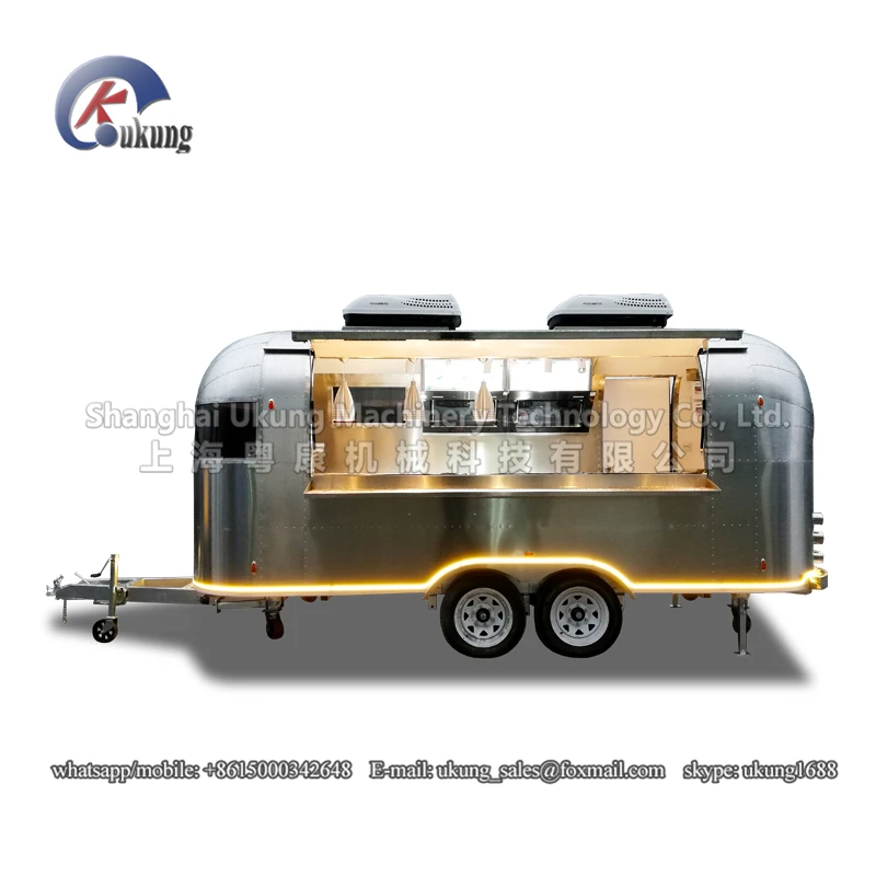 

UKUNG brand AST-210 model customized stainless steel ice cream truck