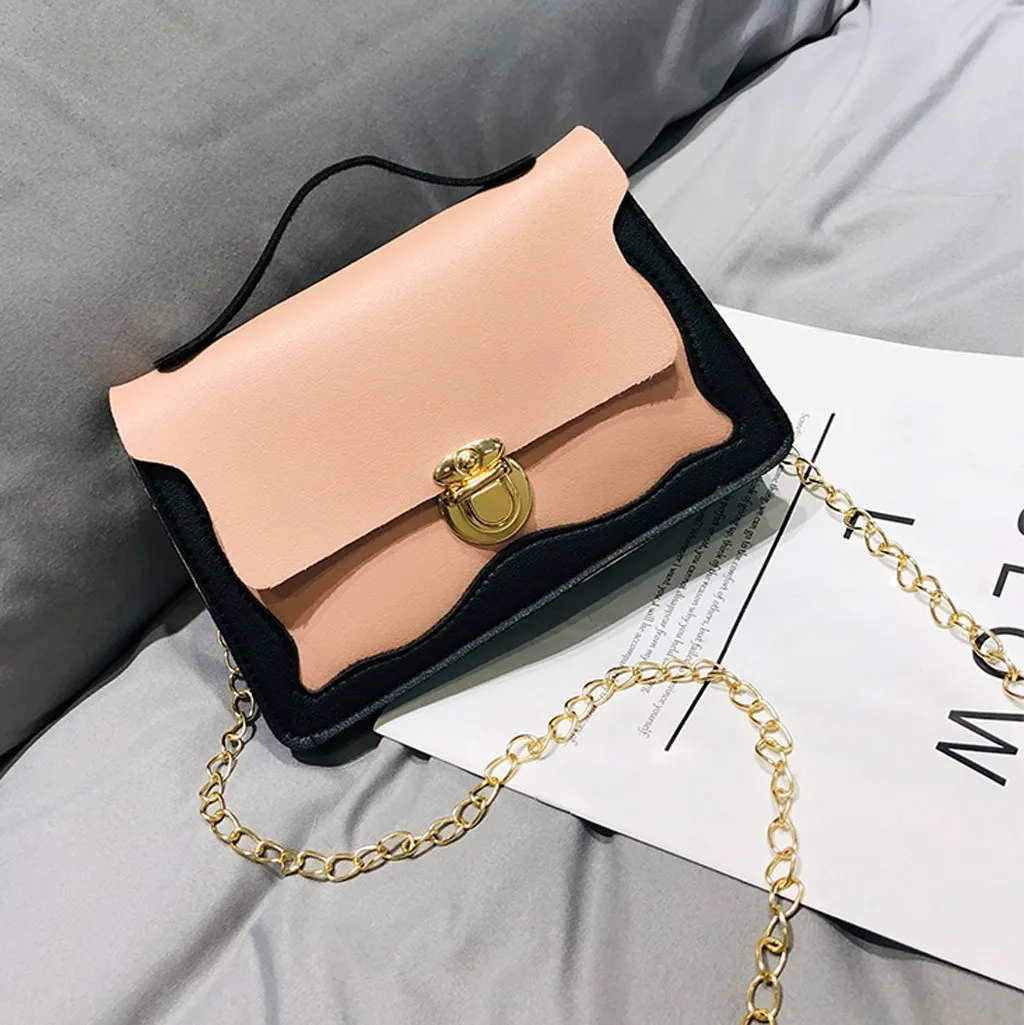 Британская мода, простая маленькая квадратная сумка, одноцветные сумки через плечо с клапаном для женщин, чехол для мобильного мессенджера, сумка Bolsa Feminina