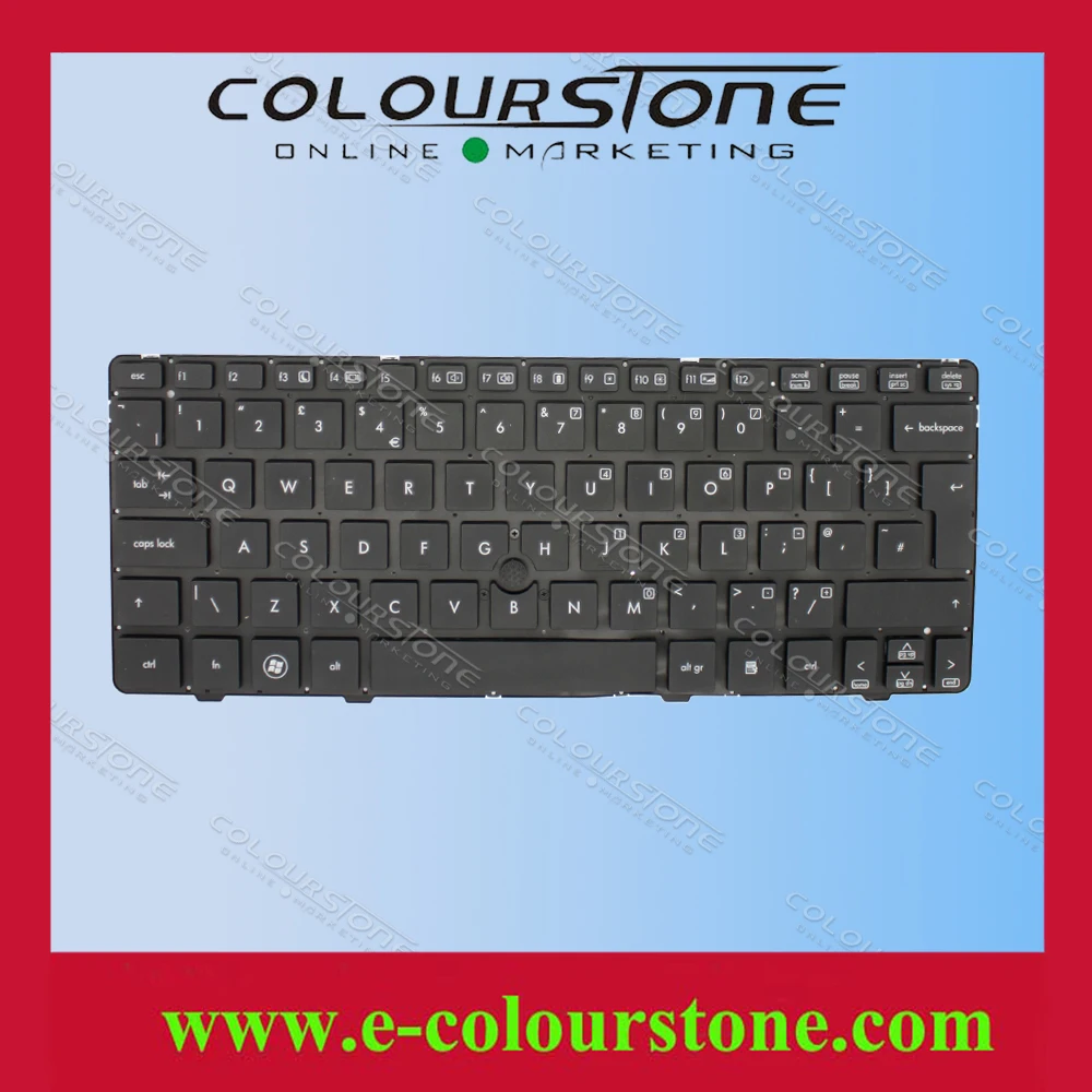 UK Replacement keyboard for HP 2560 2560P 2570 2570P Laptop keyboard no
