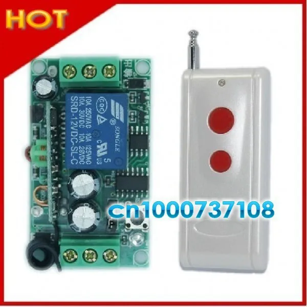 

DC12V 1CHvoltage sensing radio switch automation 315mhz/433.92mhz Long distance transmitter receiver livolo au
