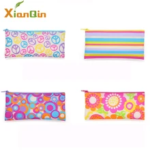 XianQin Rainbow School Pencil Case for Girls PVC Pen Pencil Cases Bag Pouch Kawaii Student Stationery School Supplies Pencilcase pencil case new pencilcase box supplies pouch pen boxes for school kids kawaii pencil cases pouch bag to school canvas bags boys
