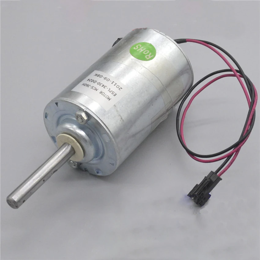 

DC 12-24V 0.2A 1700-3430RPM Micro Motor Double Ball Bearing Mute Electric Machinery with Temperature Protective Switch