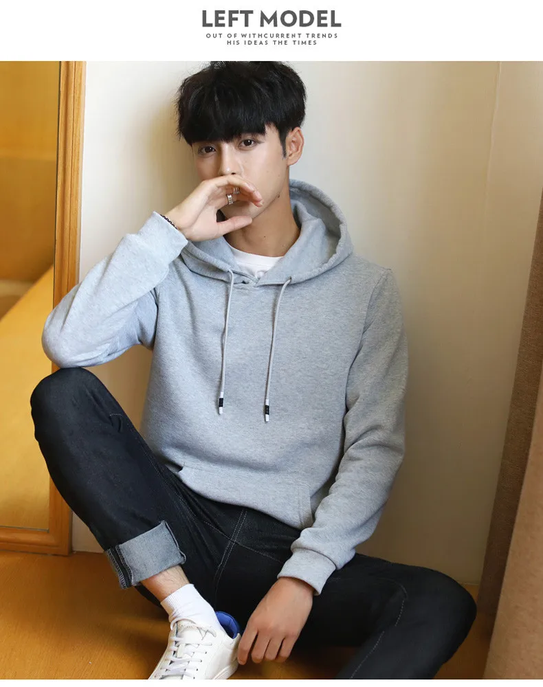 2019 Sweatshirts Men Spring Solid Hoody Top Fleece Hoodies Youth Autumn Male Streetwear Muls Brand Clothing Long Sleeve Size 3XL 05