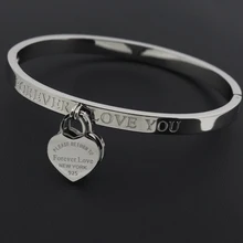 Hot Classic In Acciaio Inox Oro Colore Bracciali e Braccialetti Commercio All'ingrosso Dei Monili Belle Doppio Cuore Della Pesca di Amore Bracciali Femminile(China)