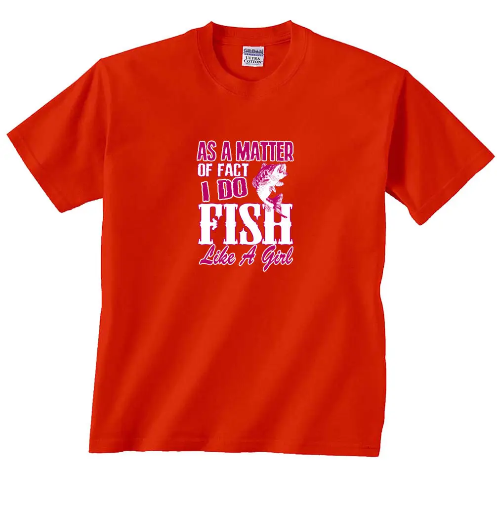 На самом деле I Do Fish Like a Girl футболка для рыбалки крутая Повседневная Мужская