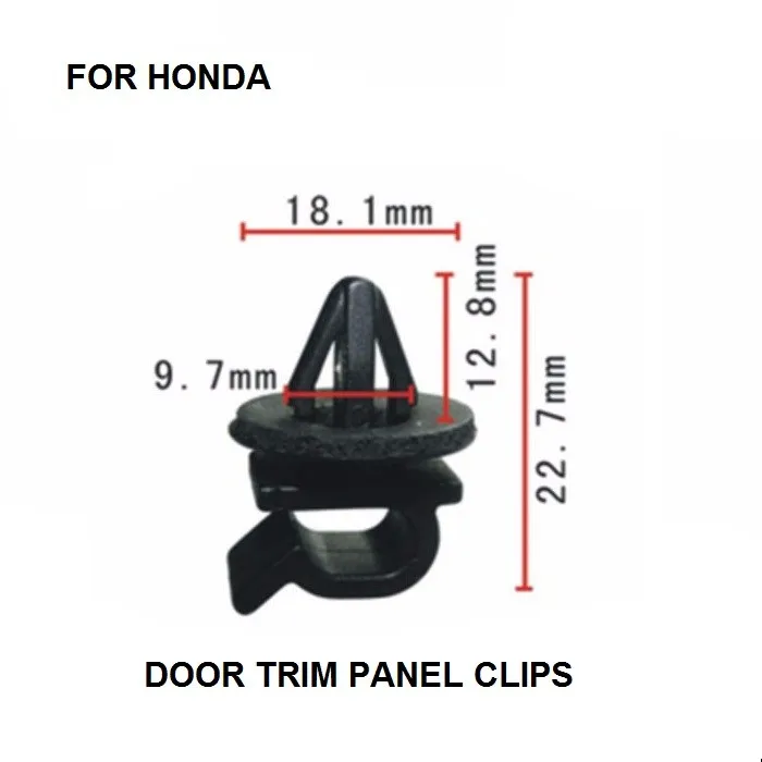 10x FOR HONDA HOOD RETAINER ROD STAY GRIPPER HOOK ARM CLIPS