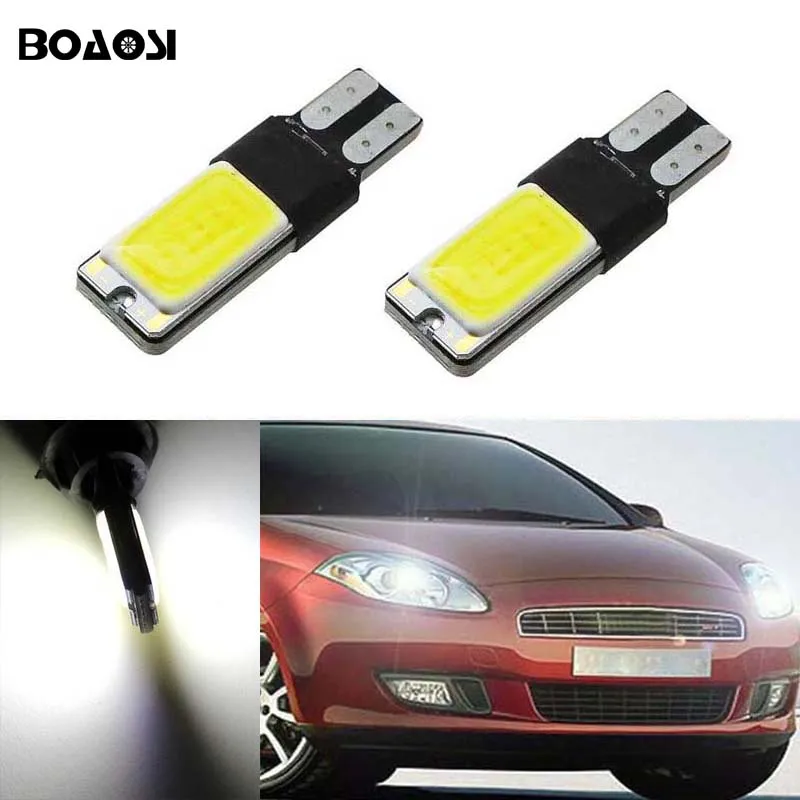 BOAOSI 2x T10 W5W LED Parking Light Marker Lamps For FIAT 500 Punto