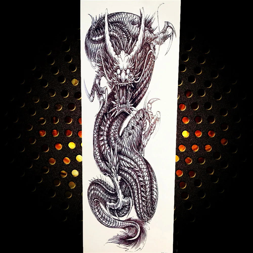 BAOFULI, сексуальные Временные татуировки для мужчин и женщин, с изображением розы, тигра, длинный размер, хна, тело, ноги, искусство, поддельные татуировки, наклейка - Цвет: BQB069