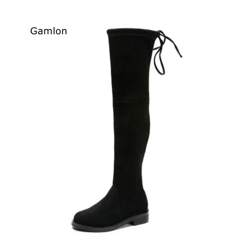 Gamlon/Детские Сапоги выше колена обувь для девочек модные детские сапоги до сезон