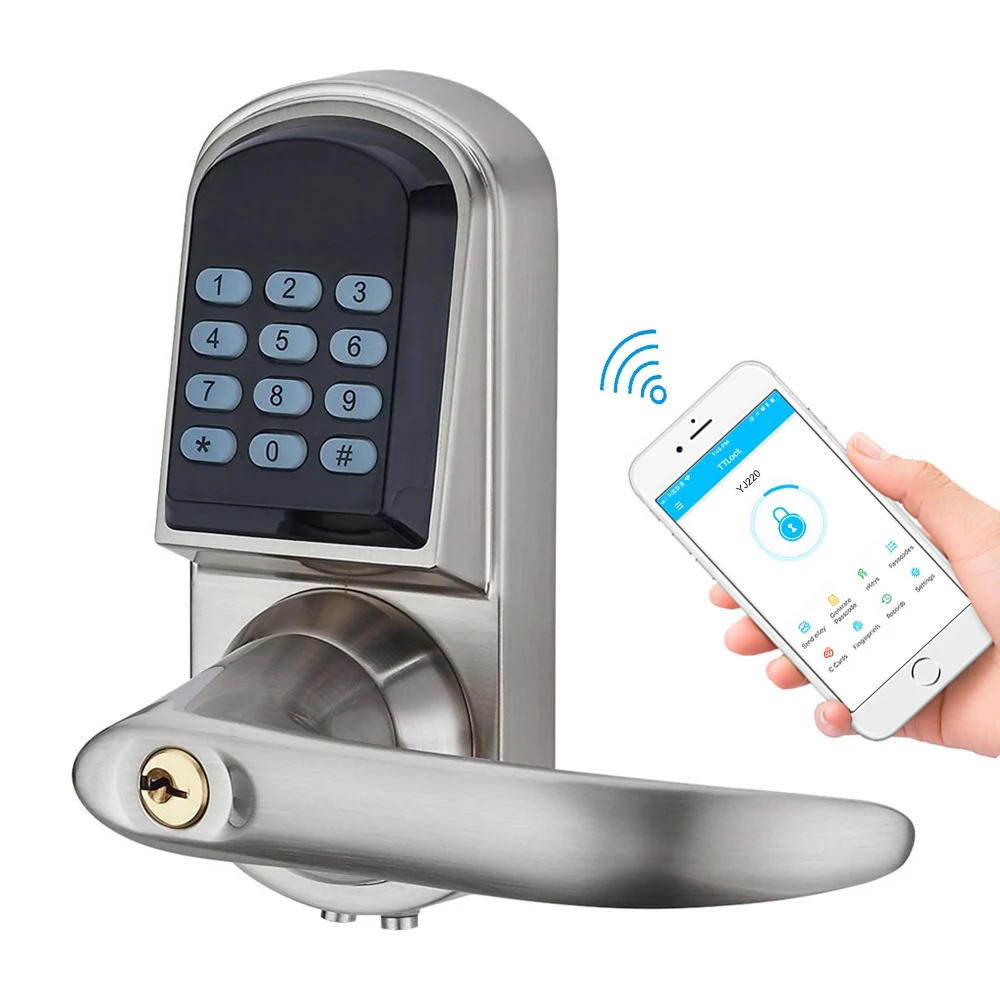 Us 96 76 18 Off Smart Phone Ttlock App Control Bluetooth Door Lock Electronic Digital Keypad Wifi Door Locks In Electric Lock From Security