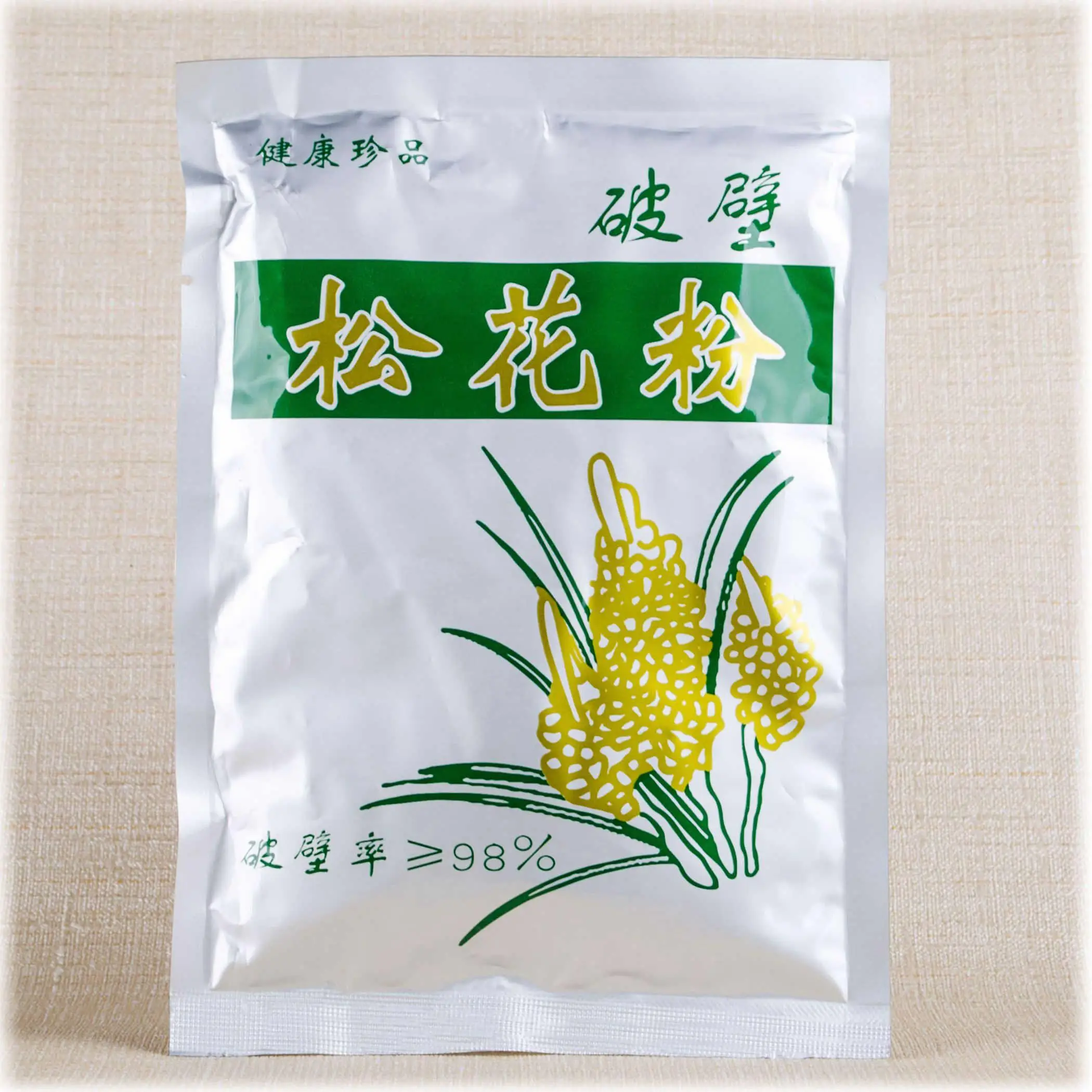 

10 Bags/lot NEW 1000g Natural Shell-broken Pine Pollen Powder 10*100g bags - Above 98% Cracked Cell Wall