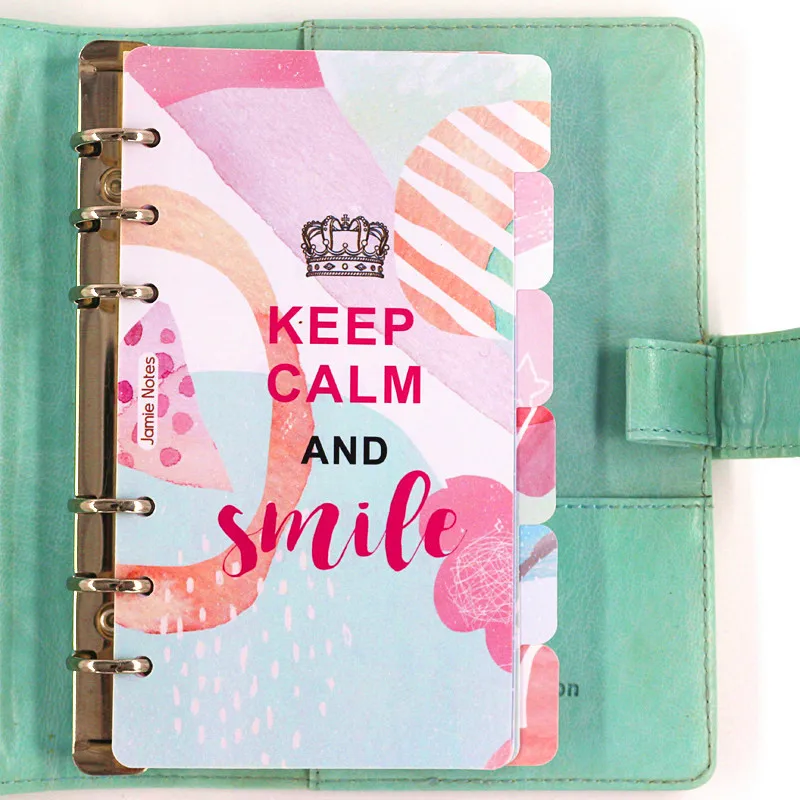 Jamie Notes Fantasy Keep Calm Series A5A6 планировщик разделители для Filofax спиральный блокнот указатель страниц аксессуары канцелярский магазин