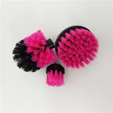 3 шт. розовая электрическая щетка электрическая насадка в виде щетки мощный жесткий очищающий комплект для чистки ванной комнаты Прямая поставка