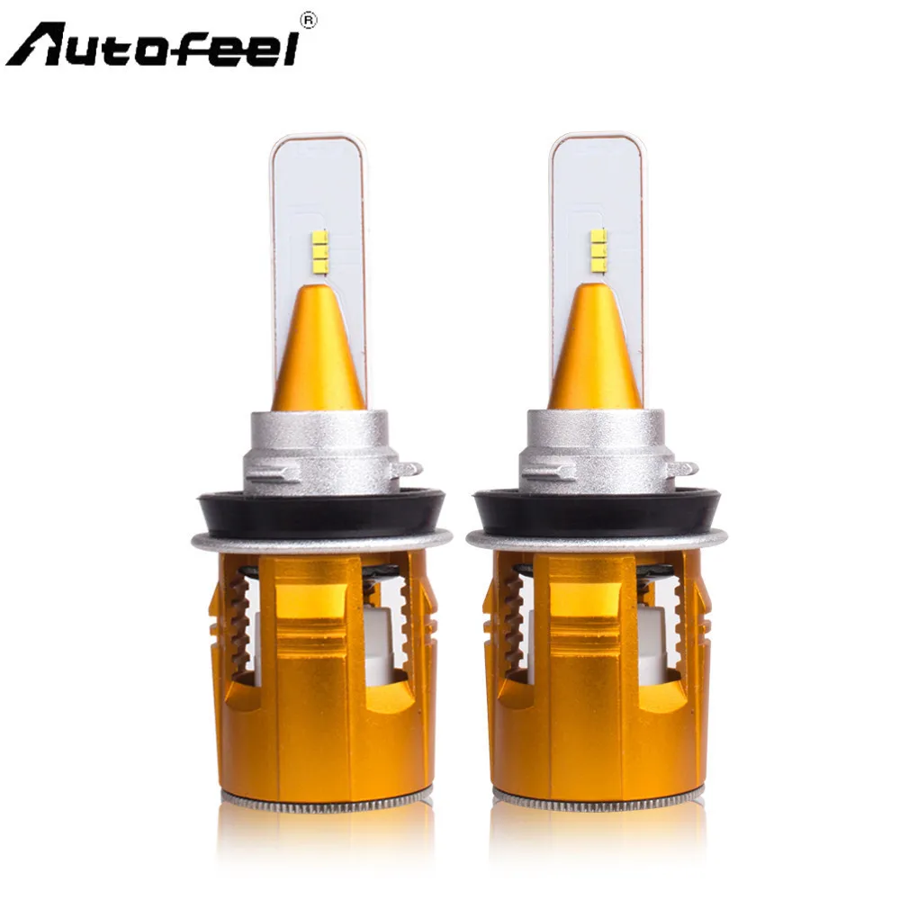 Autofeel 2X H7 Led 12V Car Led Headlight Bulb Cooling Fan 7200LM 60W
