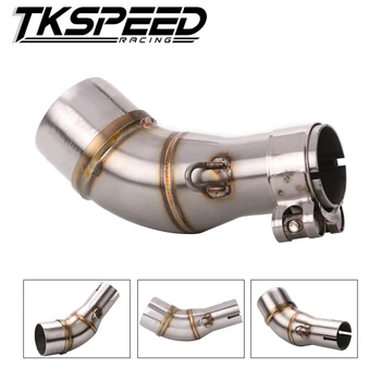 

Dirt Bike Racing Motorbike Modified Scooter Muffler Motorcycle Middle Exhaust pipe For YAMAHA YZF R25 R30 R3 2015 2016