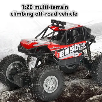 

Hot Wireless Electric Off-Road Remote Control Truck 2.4G 1:20 45 Degree climb Damping Spring Ground Children RC Truck Modl Toy