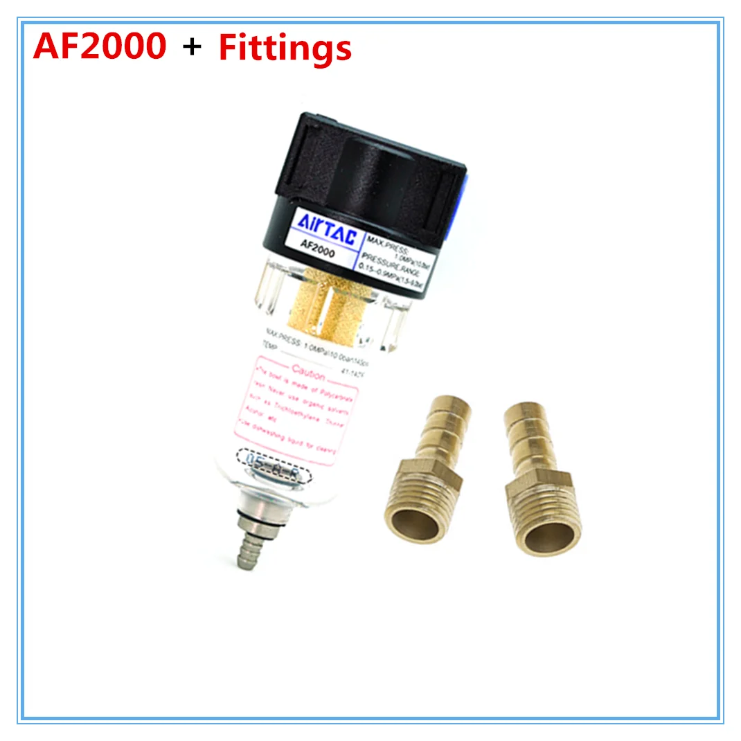

Pneumatic Parts Air Filter Accessory Source Treatment Unit for Compressor Oil water separation AF2000 W Fittings