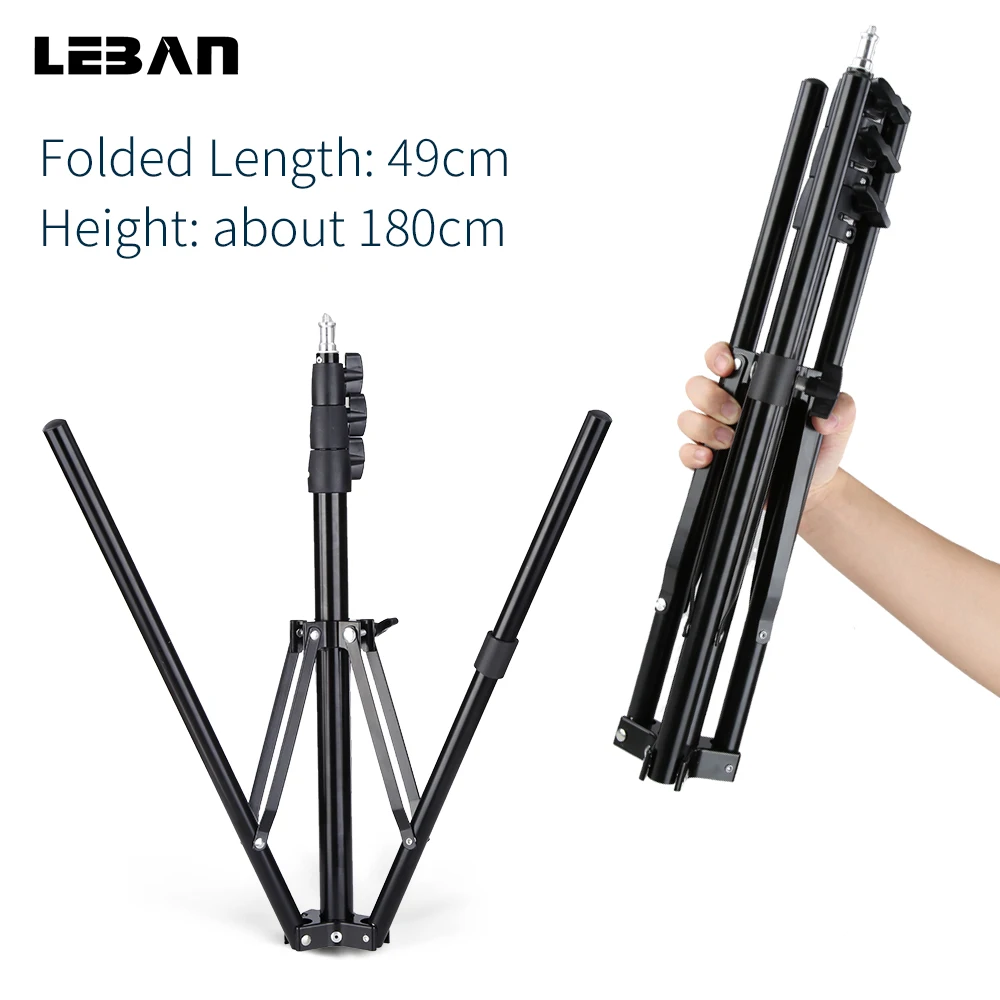 

180cm 4 Section Light Stand Reverse fold Studio Photo Stand Photo Studio Accessories